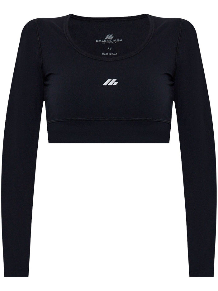 Balenciaga Top Black Polyamide Elastane