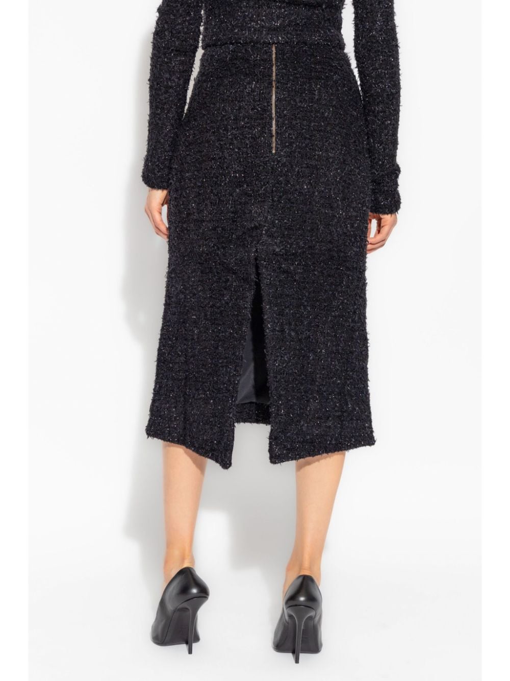 Balenciaga Skirts Black Cotton Polyamide Viscose