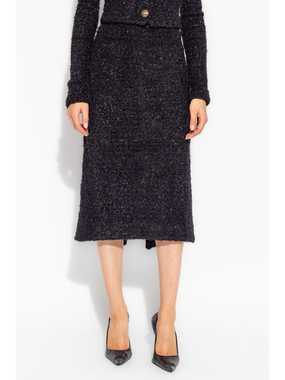 Balenciaga Skirts Black Cotton Polyamide Viscose
