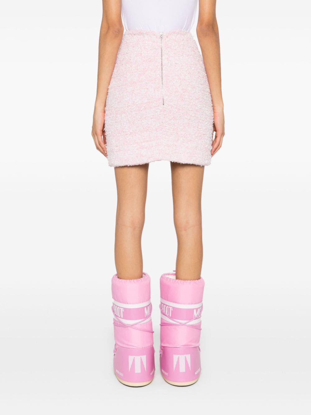 Balenciaga Skirts Pink Cotton Polyamide Viscose