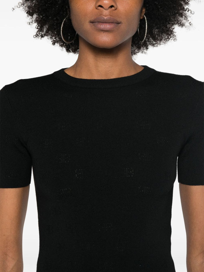 Balenciaga Sweaters Black Wool Polyester