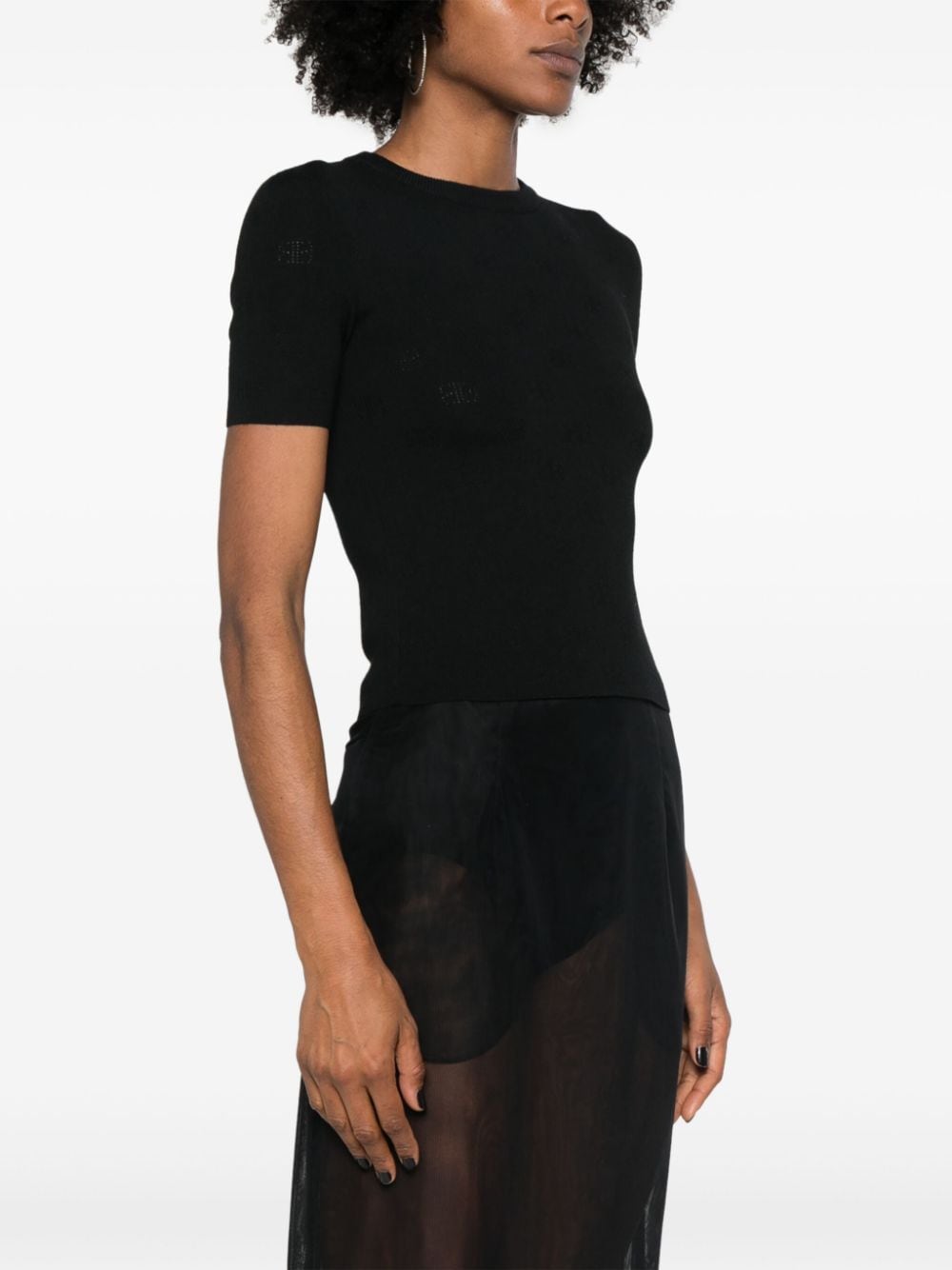 Balenciaga Sweaters Black Wool Polyester