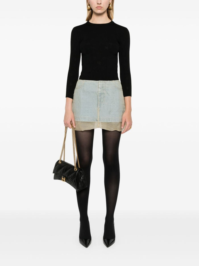 Balenciaga Sweaters Black Wool Polyester