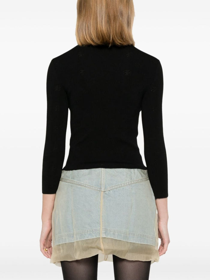 Balenciaga Sweaters Black Wool Polyester