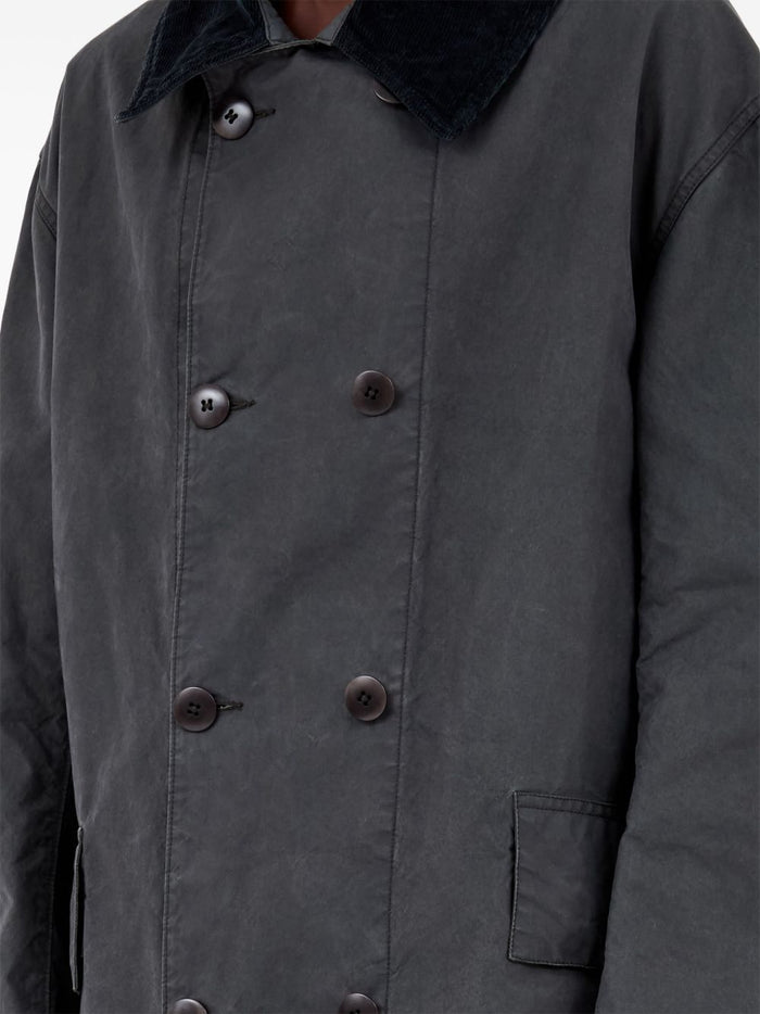 Maison Margiela Coats Grey Cotton