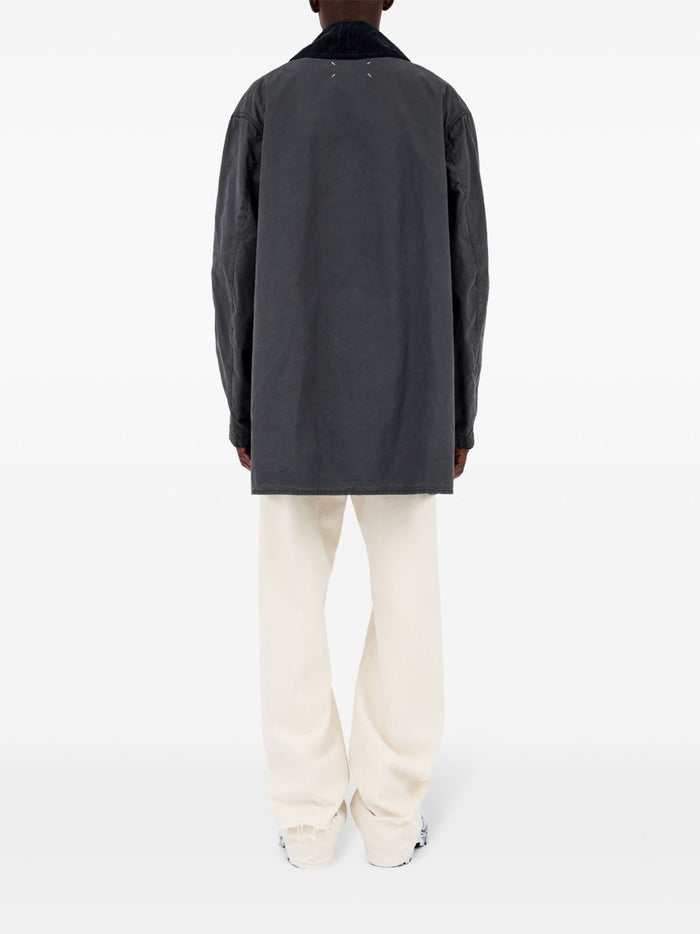 Maison Margiela Coats Grey Cotton