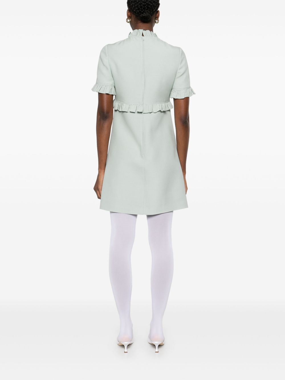 Valentino Dresses Green Virgin Wool