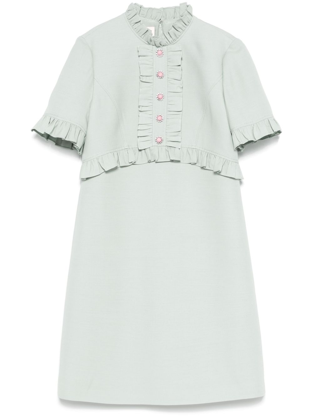 Valentino Dresses Green Virgin Wool