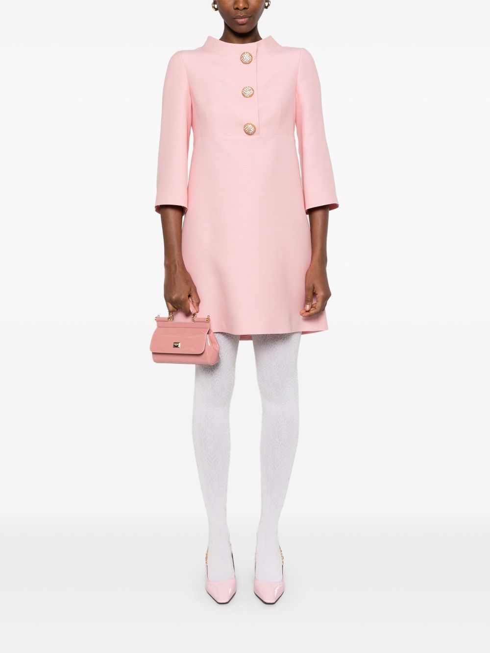 Valentino Dresses Pink Virgin Wool