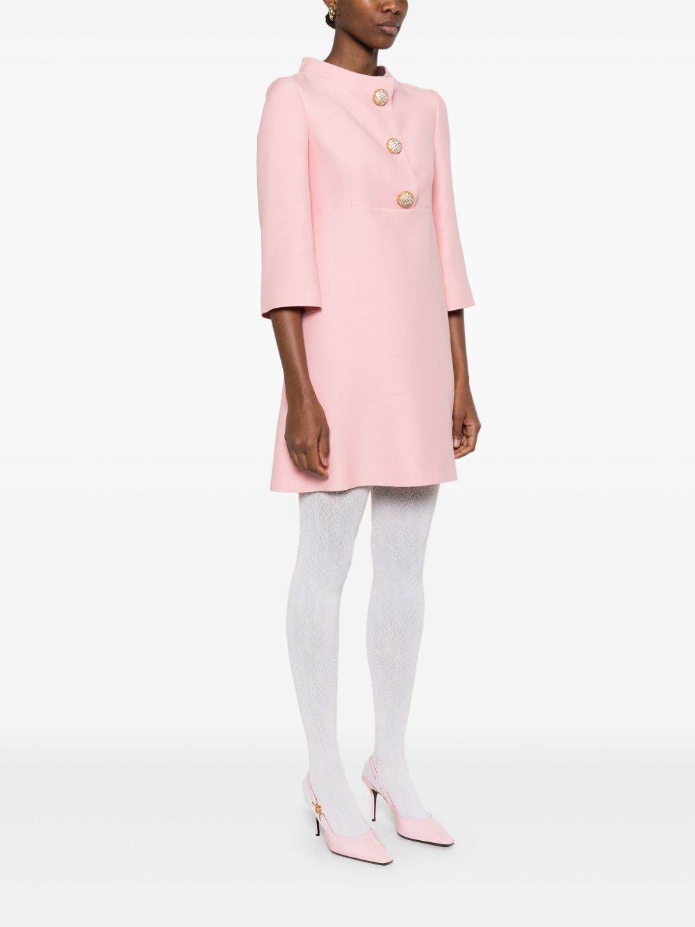 Valentino Dresses Pink Virgin Wool