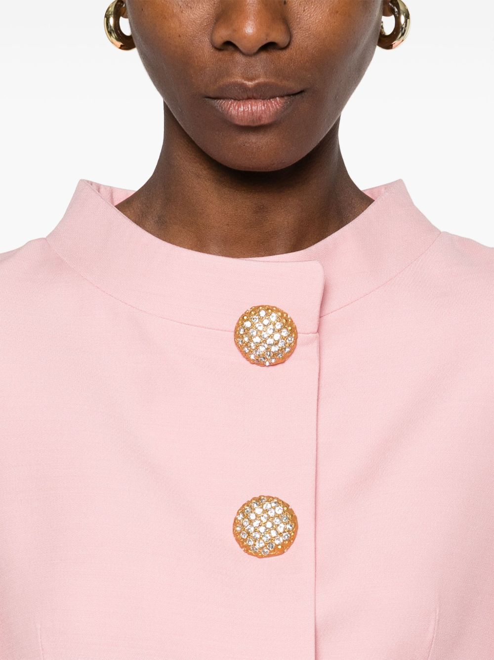 Valentino Dresses Pink Virgin Wool