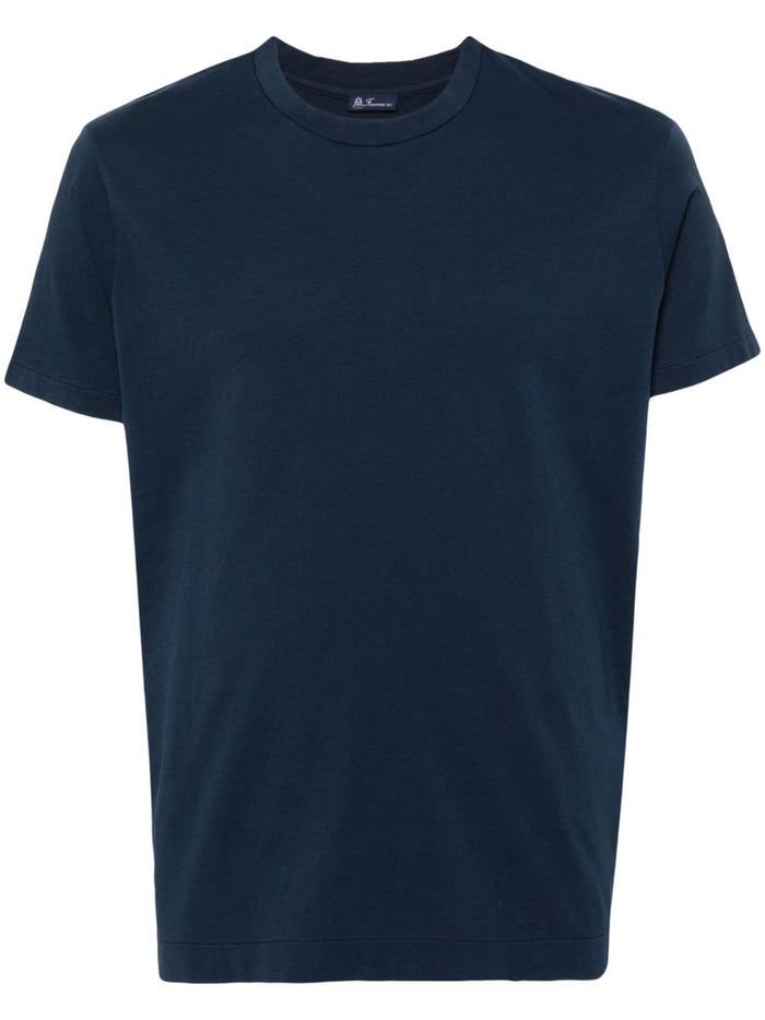 FINAMORE 1925 NAPOLI T-shirts and Polos Blue Cotton