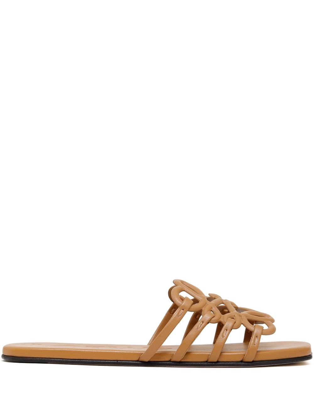 Loewe Sandals Camel Calf Leather