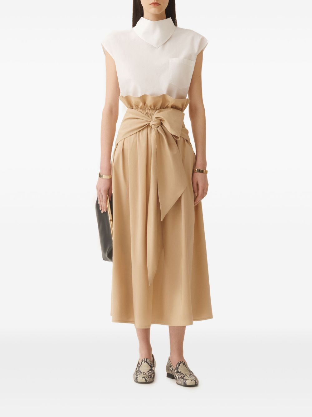 Fabiana Filippi Skirts Beige Fabric