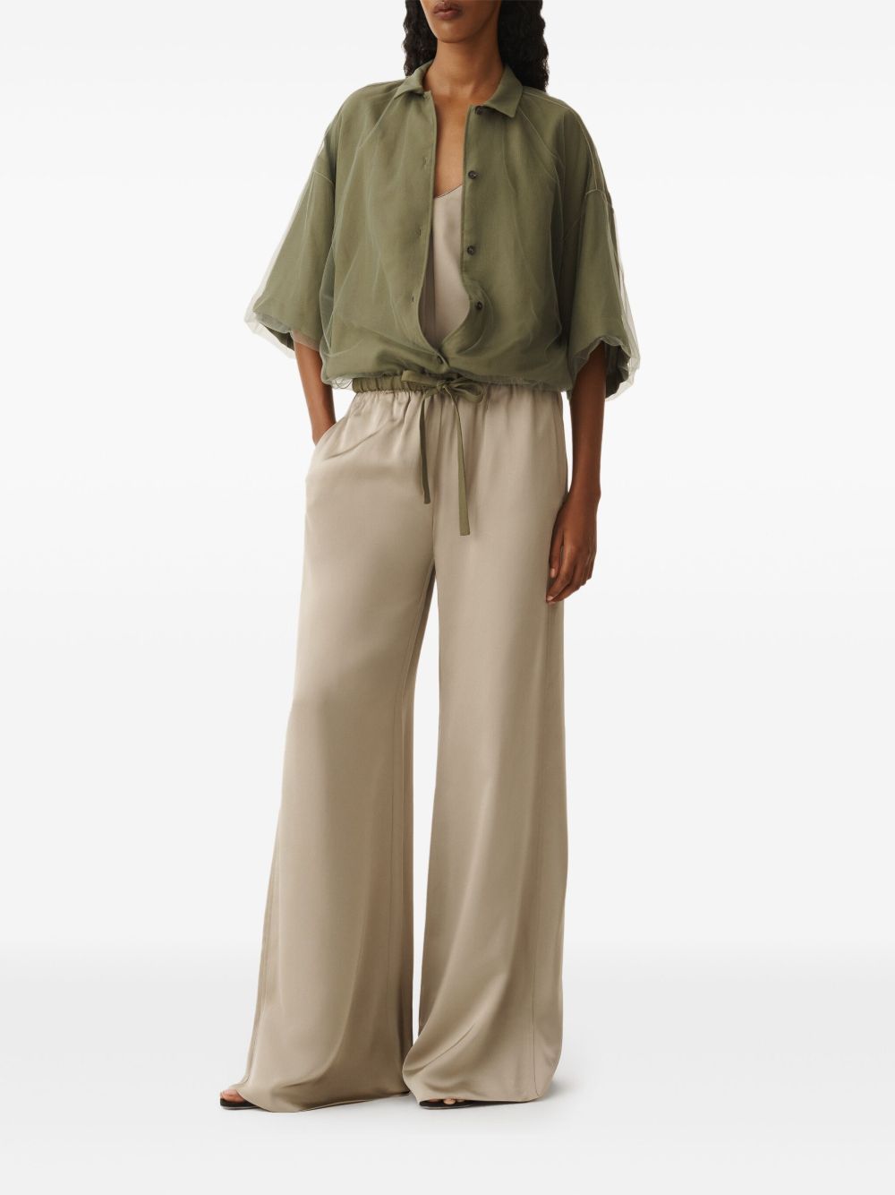 Fabiana Filippi Trousers Beige Viscose