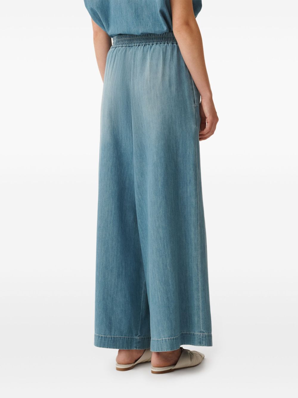 Fabiana Filippi Trousers Clear Blue Fabric