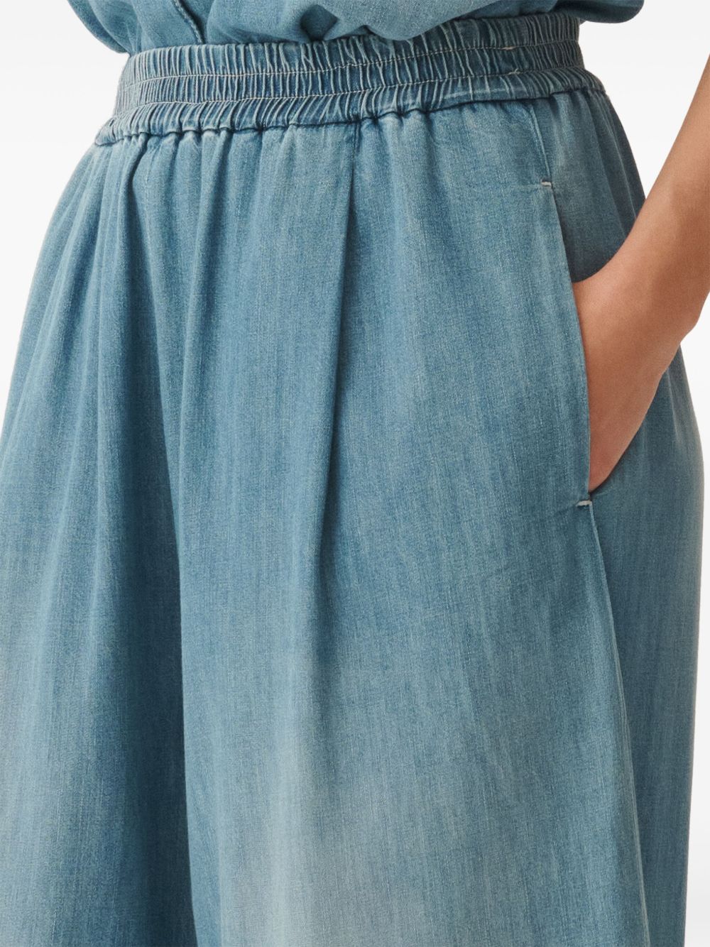 Fabiana Filippi Trousers Clear Blue Fabric