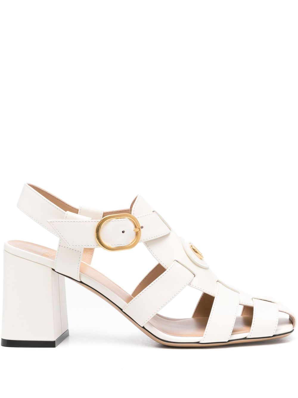 Valentino Garavani Sandals Ivory Calf Leather