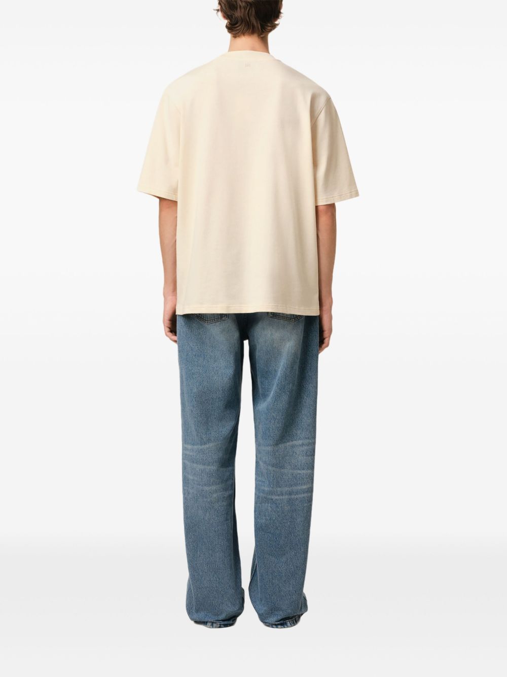 Ami Paris T-Shirts And Polos Beige Cotton