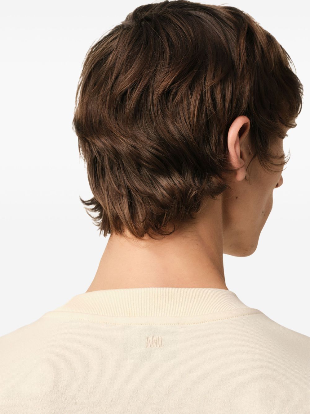Ami Paris T-Shirts And Polos Beige Cotton