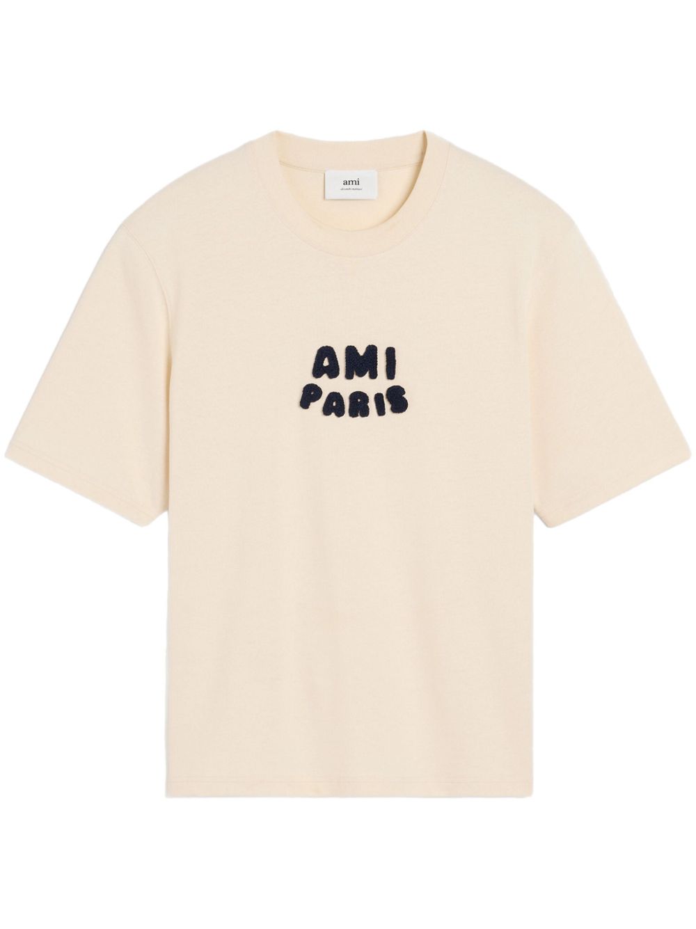 Ami Paris T-Shirts And Polos Beige Cotton