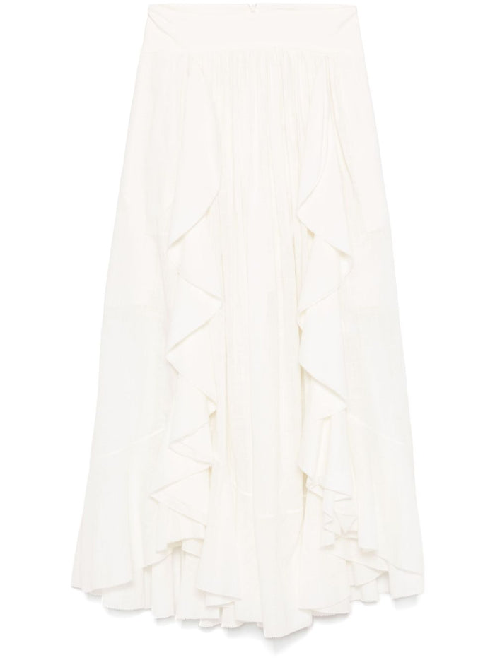 Zimmermann Skirts White Cotton
