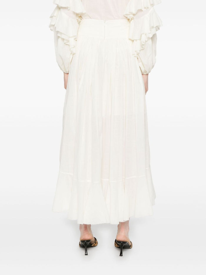 Zimmermann Skirts White Cotton