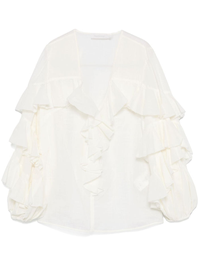 Zimmermann Shirts White Cotton