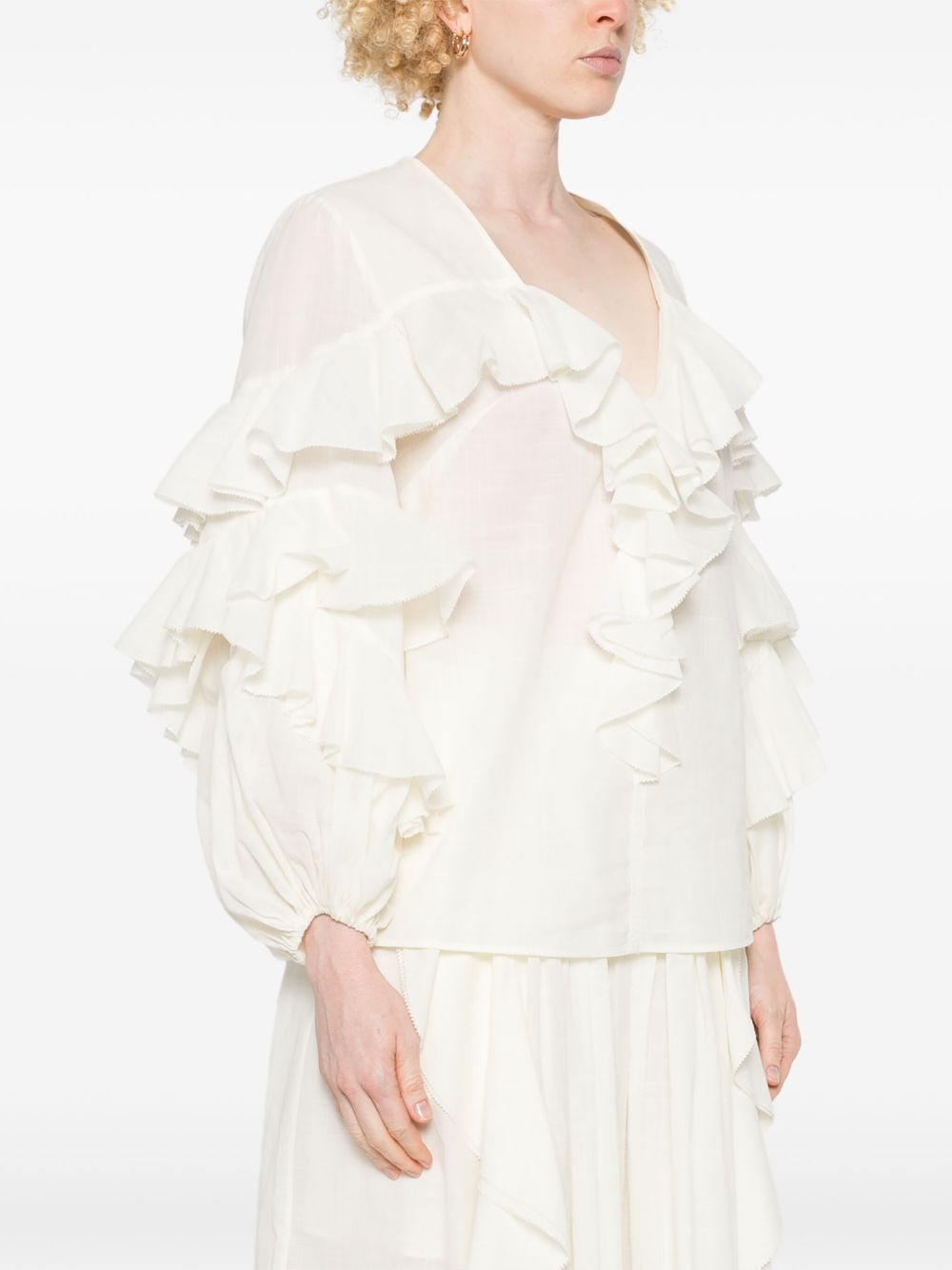 Zimmermann Shirts White Cotton
