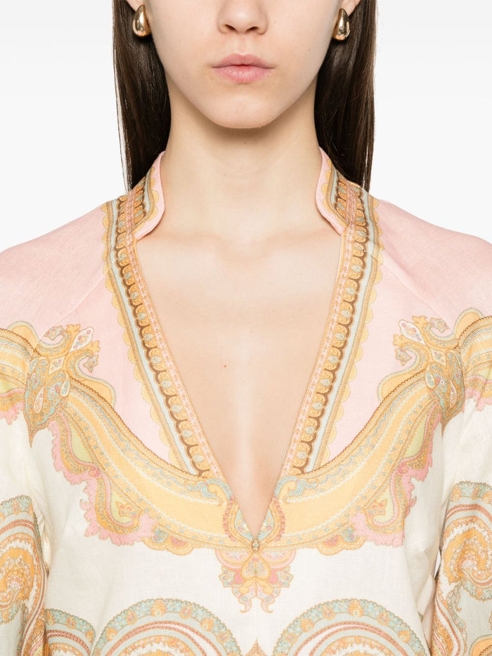 Zimmermann Dresses Golden Linen 100'%