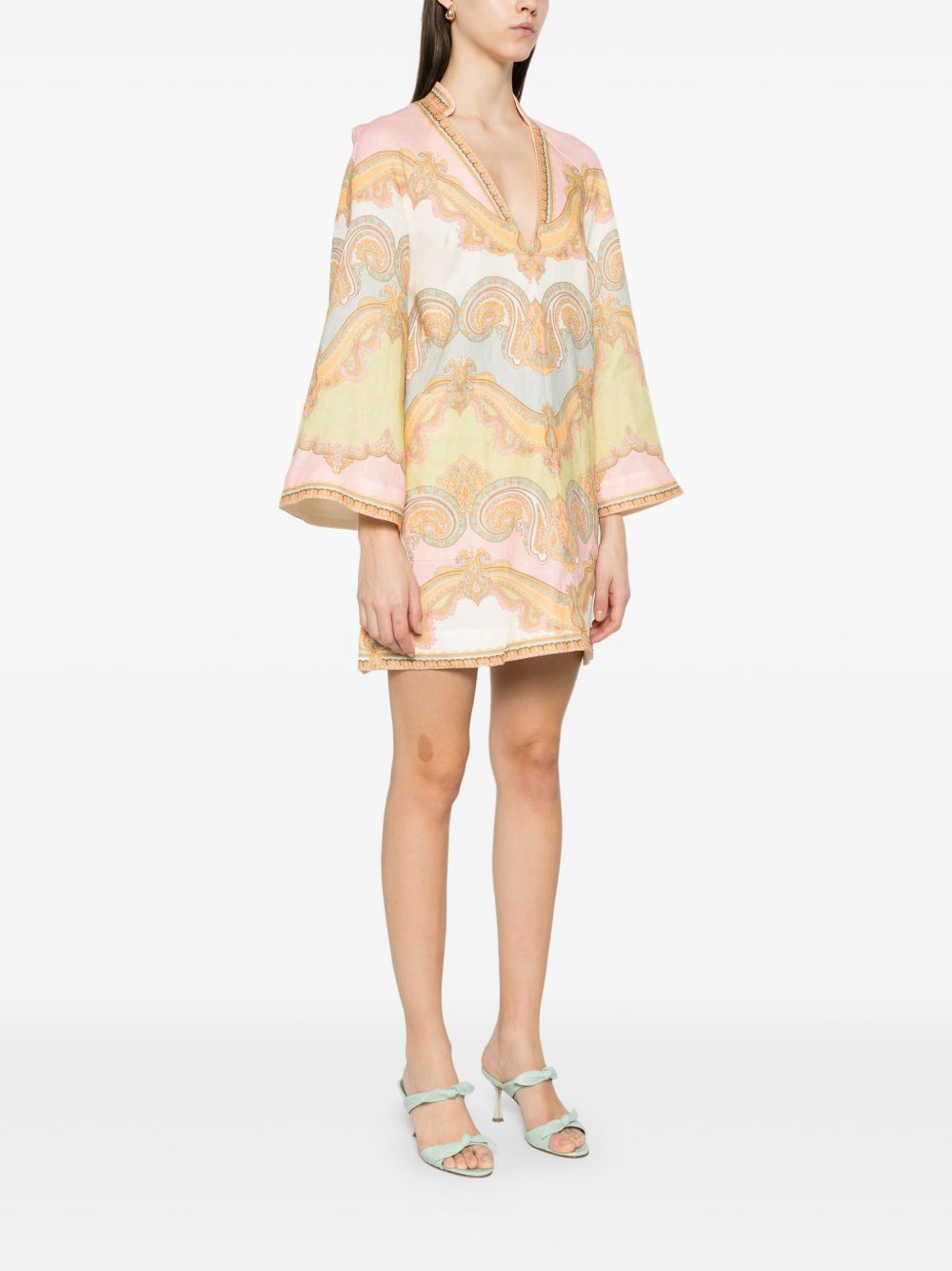 Zimmermann Dresses Golden Linen 100'%