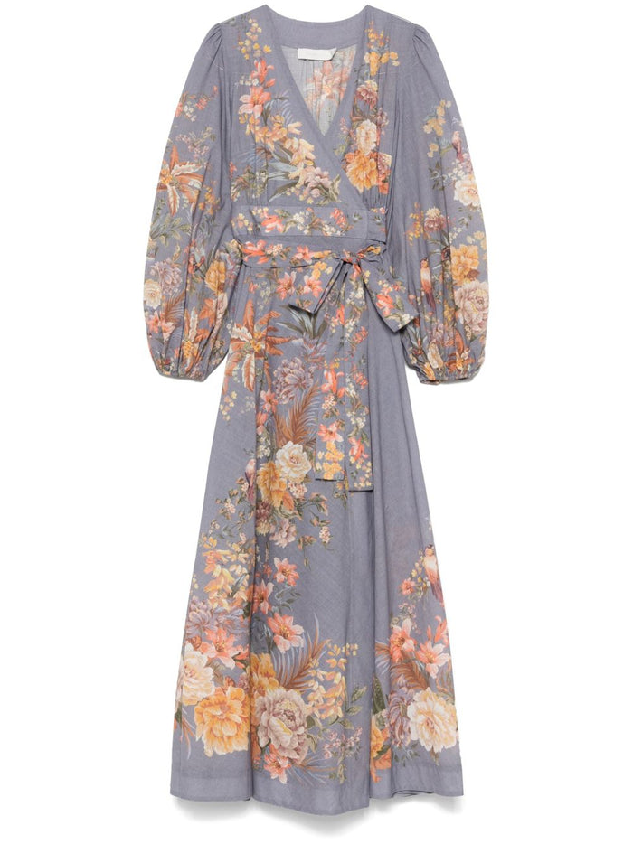 Zimmermann Dresses Grey Cotton