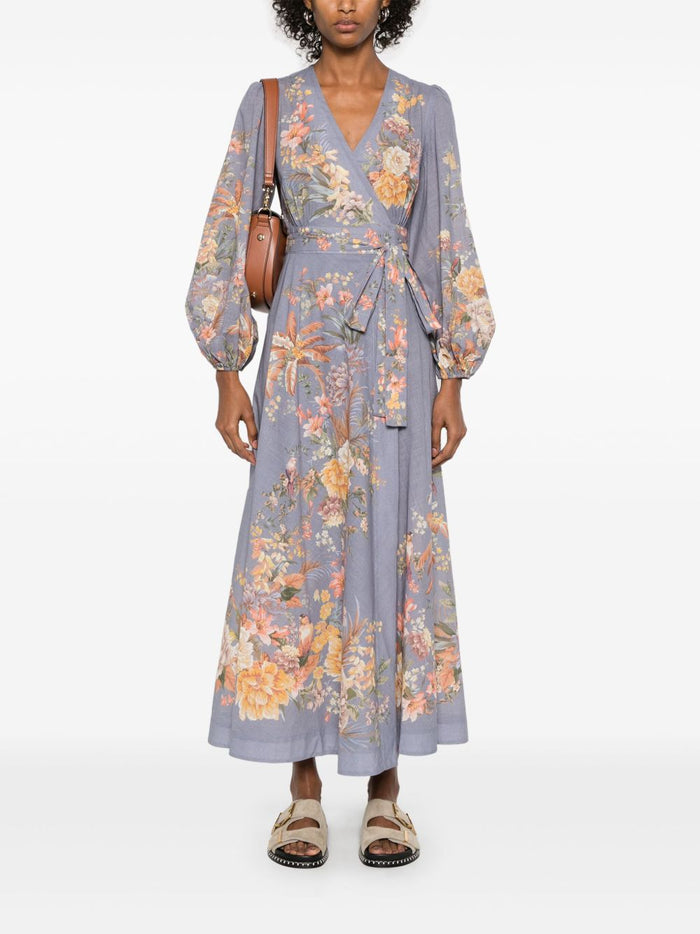 Zimmermann Dresses Grey Cotton