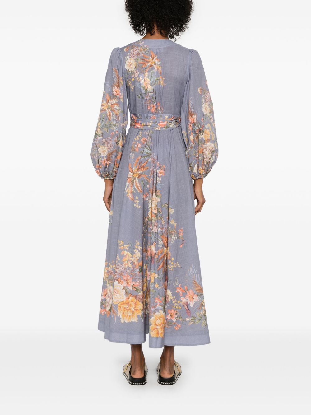 Zimmermann Dresses Grey Cotton