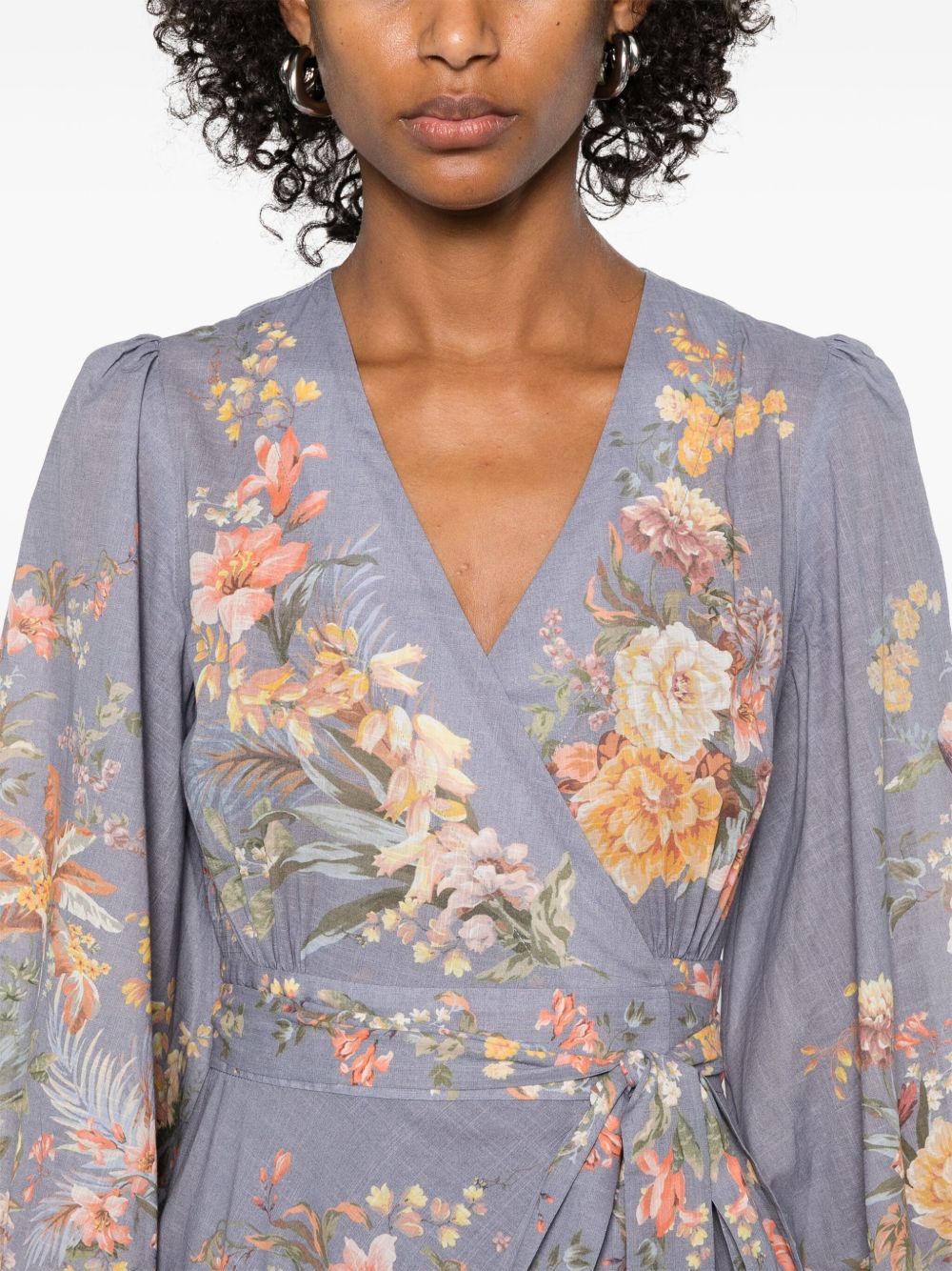 Zimmermann Dresses Grey Cotton