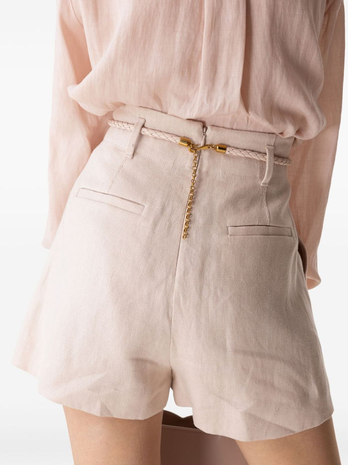 Zimmermann Shorts Pink Linen