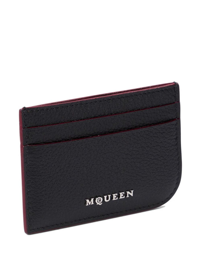 Alexander McQueen Wallets Black Outer: Calf Leather
