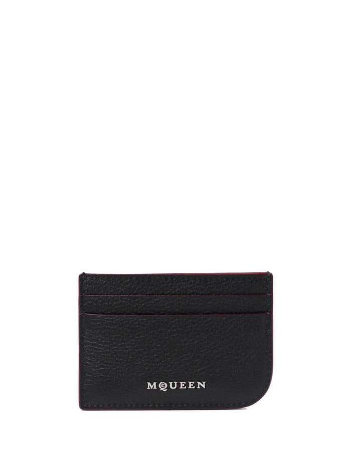 Alexander McQueen Wallets Black Outer: Calf Leather