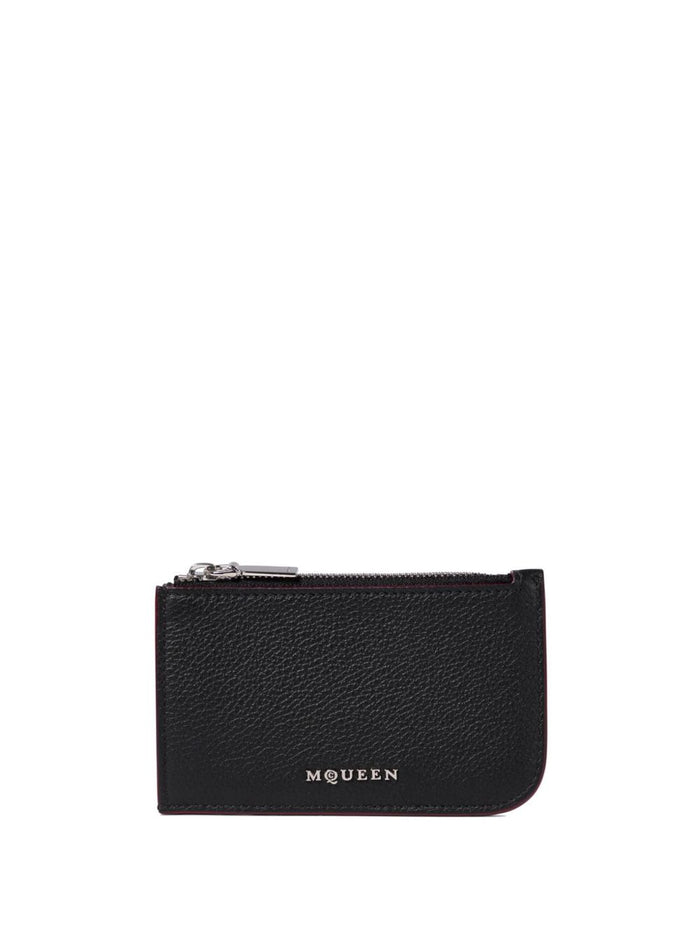 Alexander McQueen Wallets Black Calf Leather
