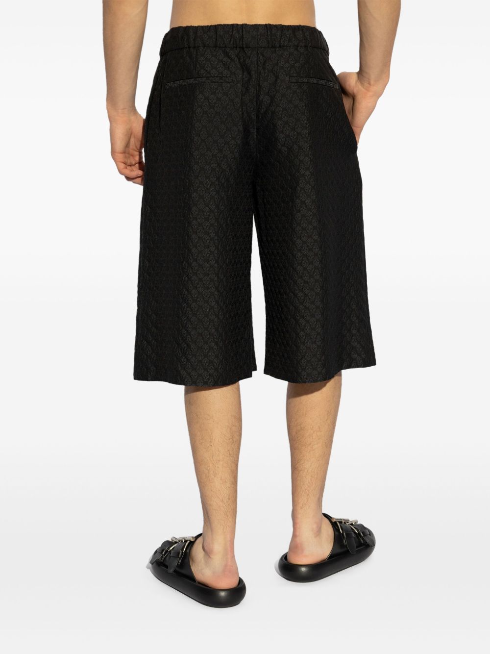 Alexander McQueen Shorts Black Viscose