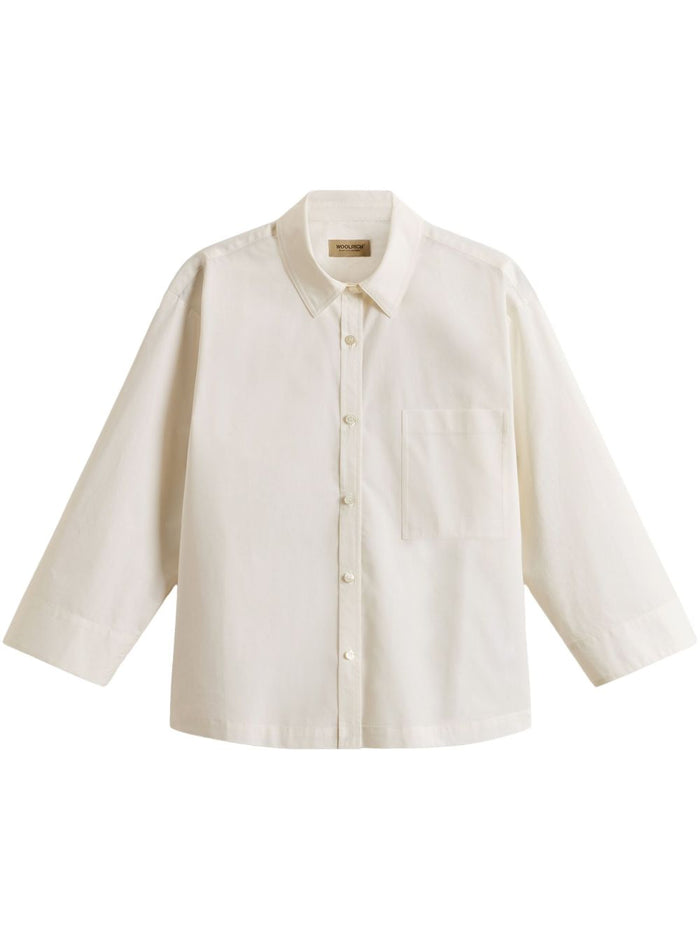 Woolrich Shirts Beige Cotton