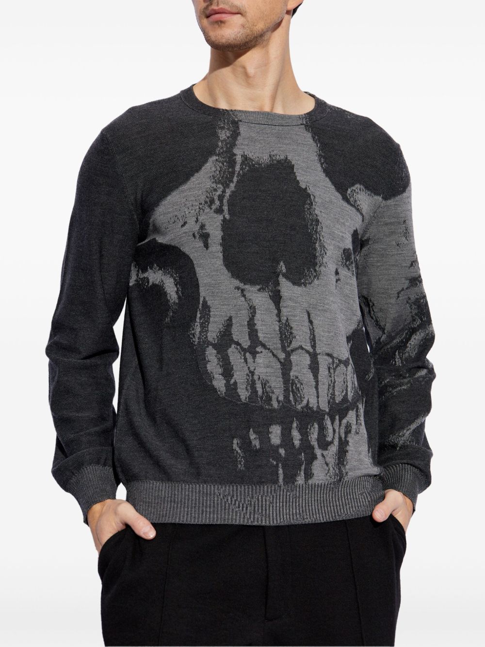 Alexander McQueen Sweaters Grey Wool