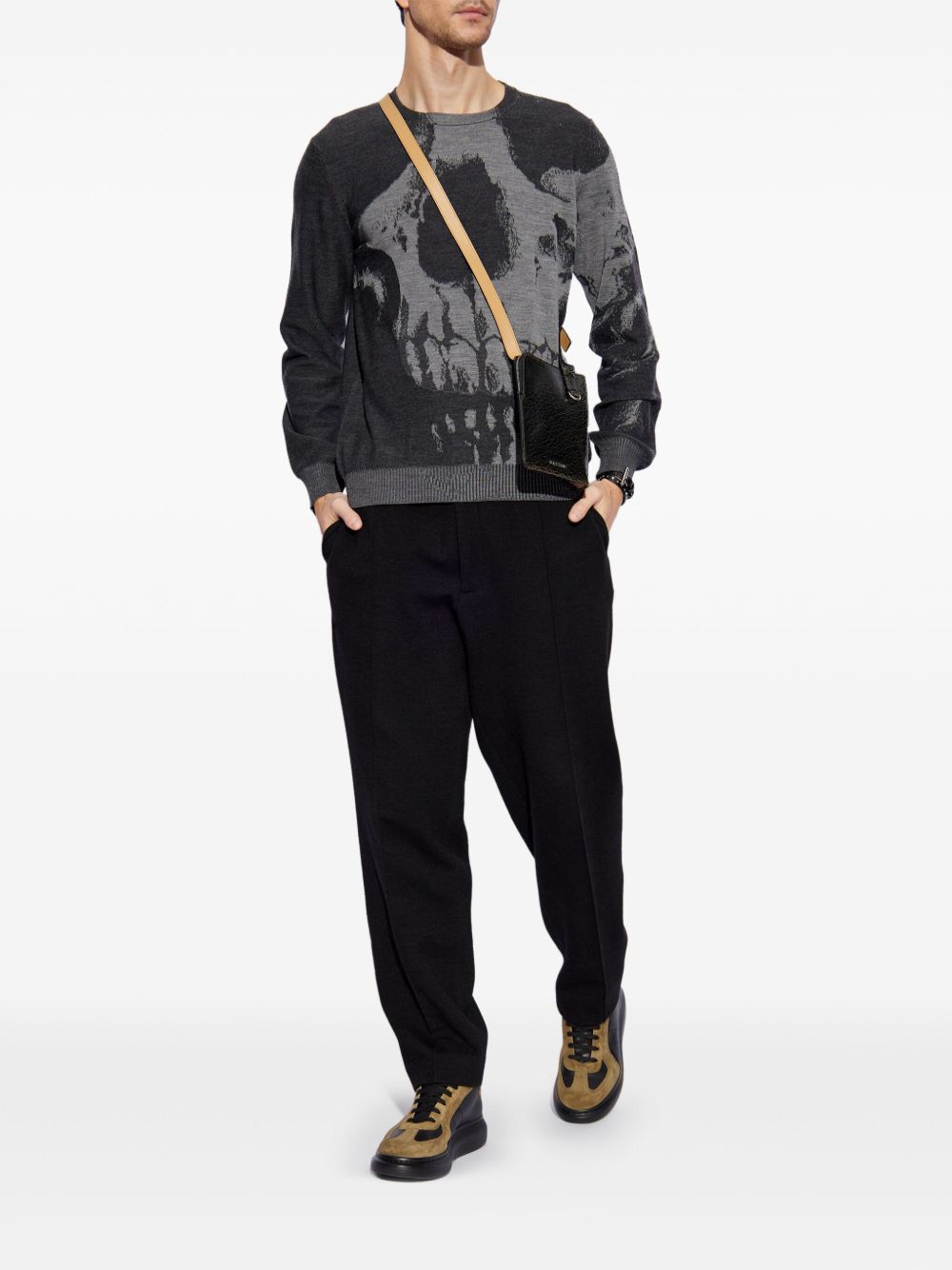 Alexander McQueen Sweaters Grey Wool