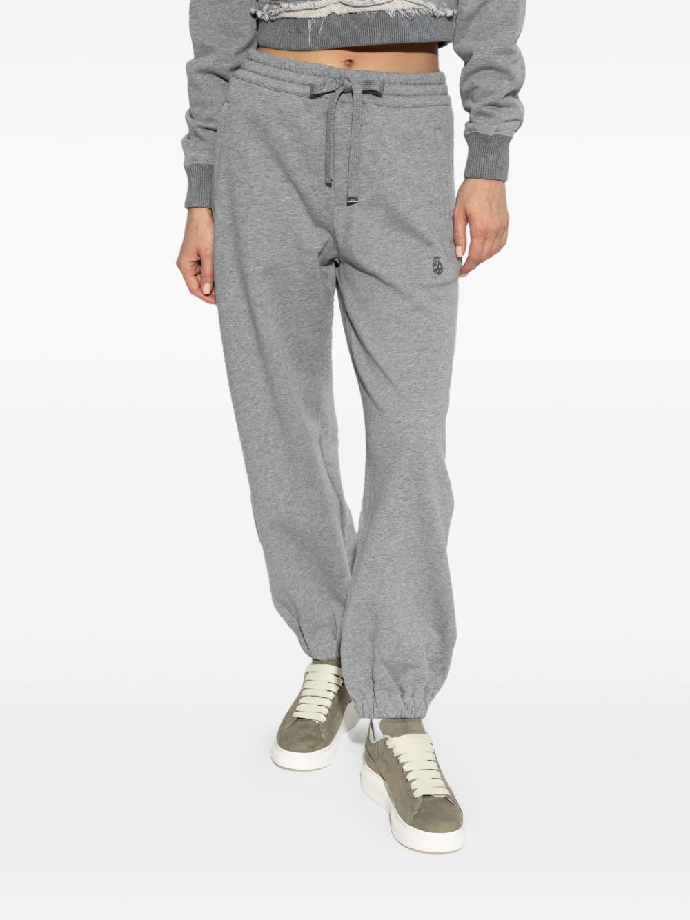 Alexander McQueen Trousers Grey Cotton
