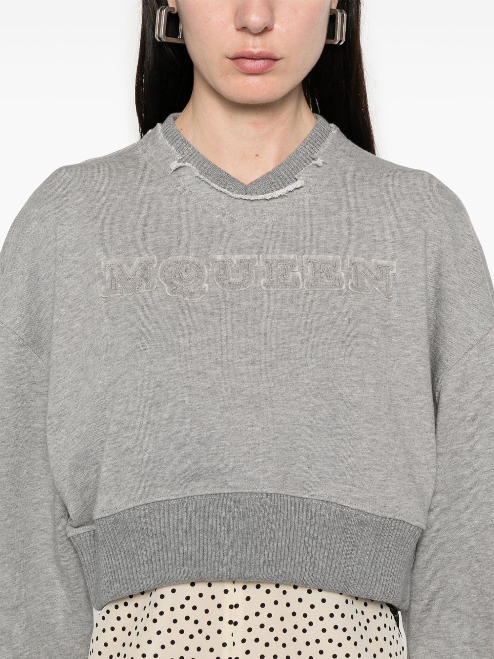 Alexander McQueen Sweaters Grey Polyester