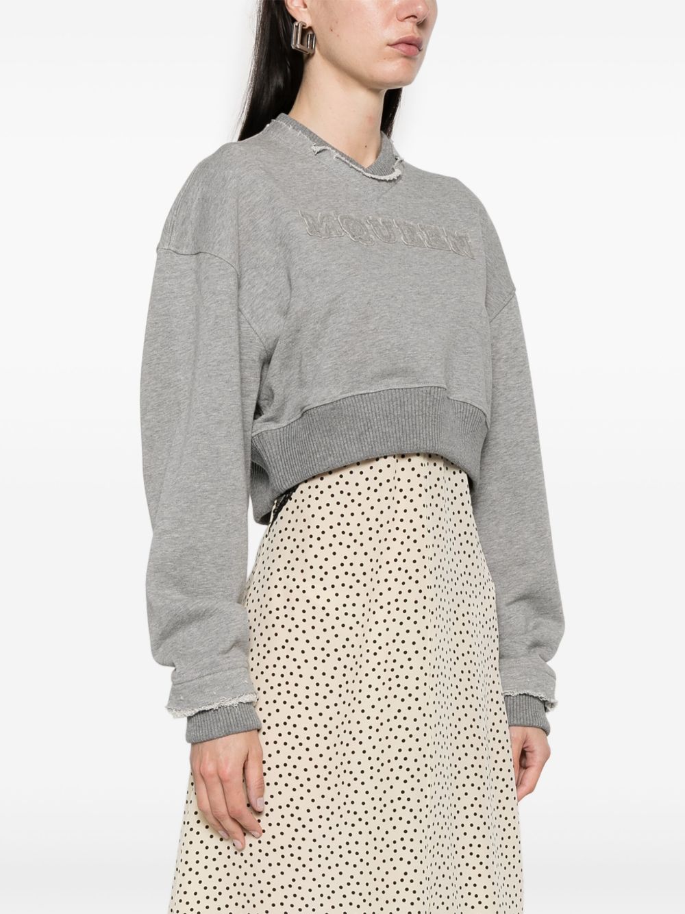 Alexander McQueen Sweaters Grey Polyester