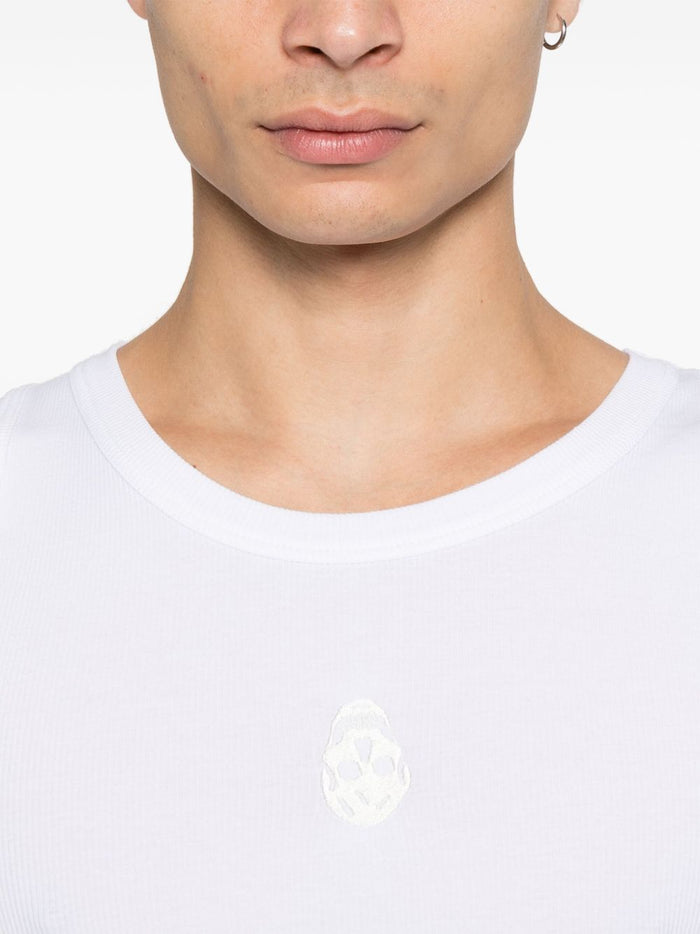 Alexander McQueen Top White Cotton