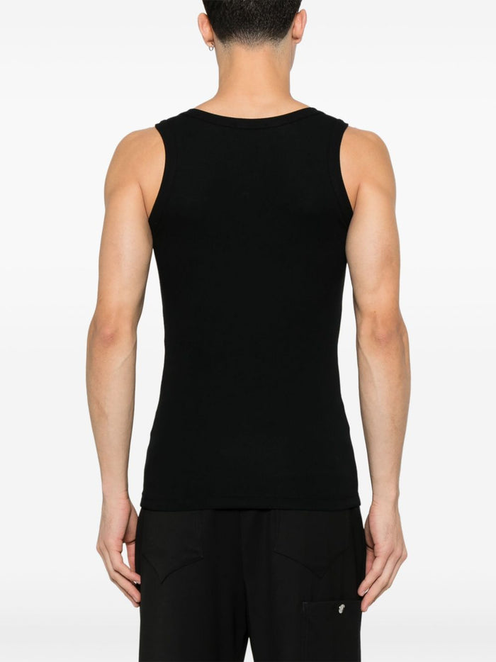 Alexander McQueen Top Black Cotton