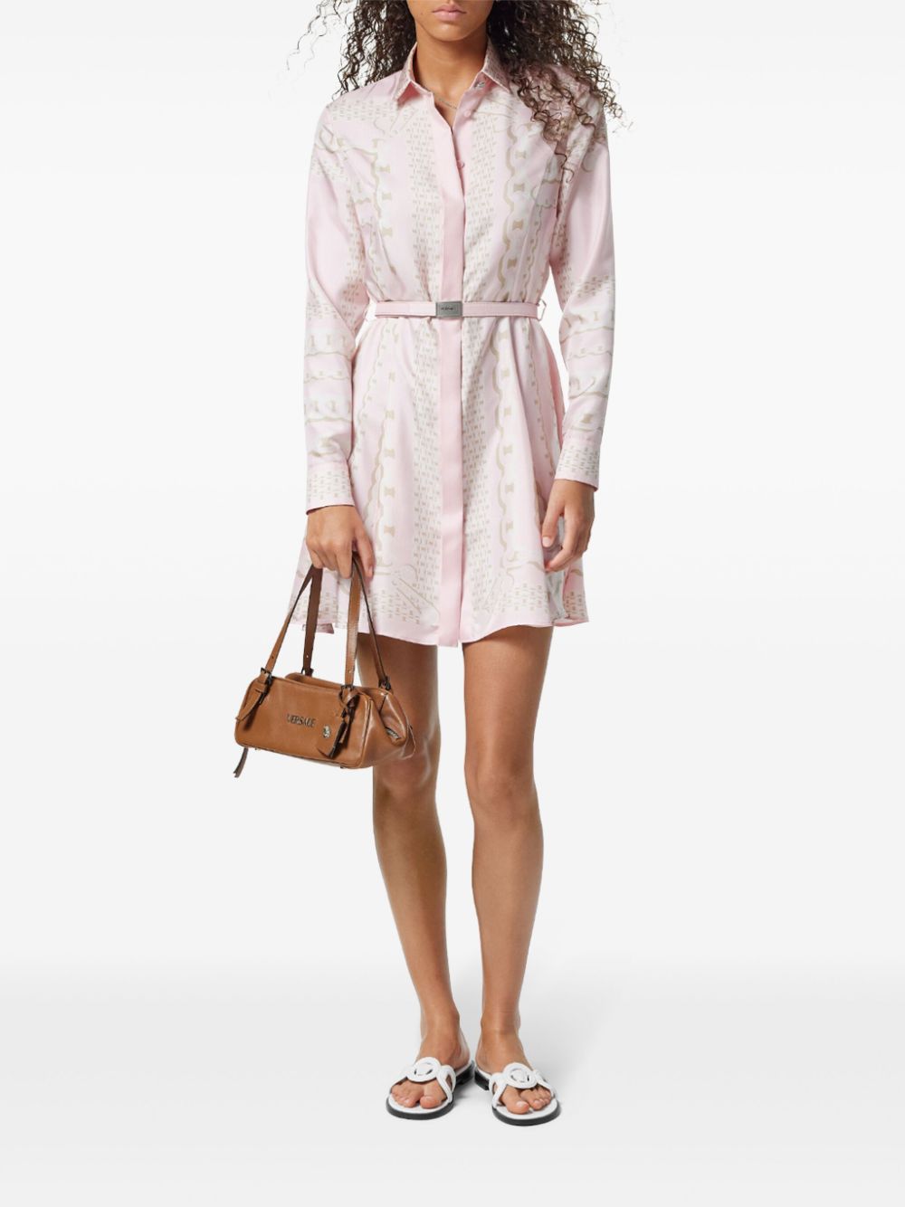 Versace Dresses Pink Silk