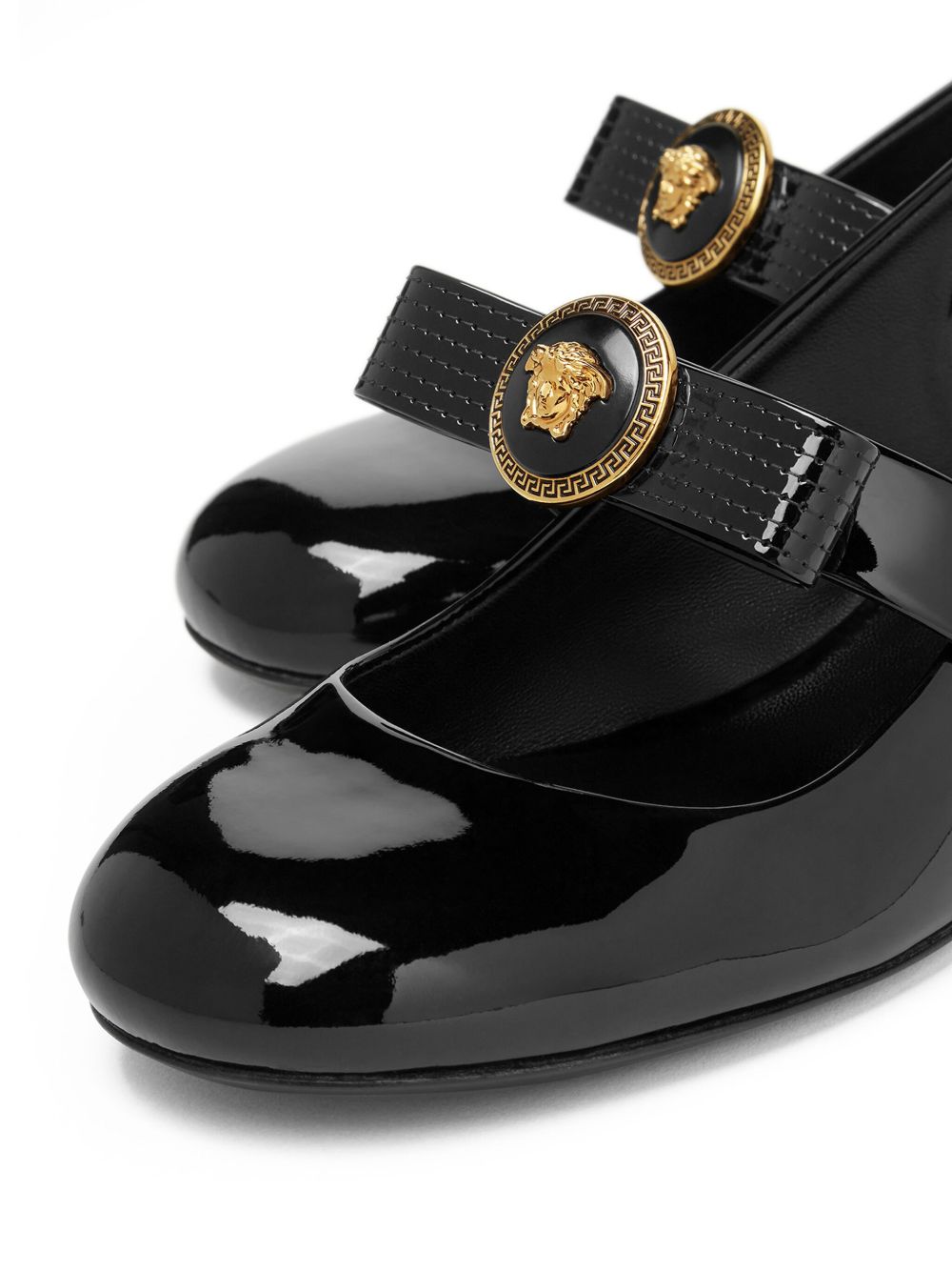 Versace With Heel Black Calf Leather